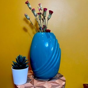 Teal Blue Medium Vase